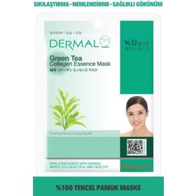 Dermal 23 gr Yeşil Çay Özlü Kollajen Maskesi