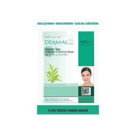 Dermal 23 gr Yeşil Çay Özlü Kollajen Maskesi