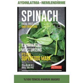 Dermal 25 gr It's Real Superfood Ispanak Nemlendirici Yüz Maskesi