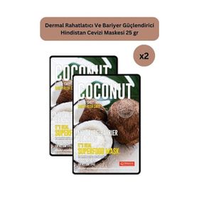 Dermal 2x25 g Hindistan Cevizi It's Real Super Yüz Maskesi