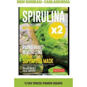 Dermal 2x25 gr Spirulina It's Real Super Gıda Yüz Maskesi
