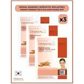 Dermal 3x23 gr Kırmızı Ginseng Özlü Kolajen Maskesi