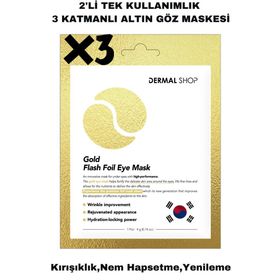 Dermal 3x4 gr Altın Göz Maskesi