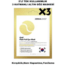 Dermal 3x4 gr Altın Göz Maskesi
