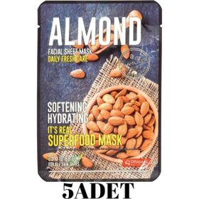 Dermal 5 Adet Badem It's Real Super Yüz Maskesi