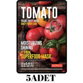 Dermal 5 Adet Domates It's Real Super Yüz Maskesi