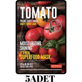 Dermal 5 Adet Domates It's Real Super Yüz Maskesi