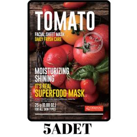 Dermal 5 Adet Domates It's Real Super Yüz Maskesi
