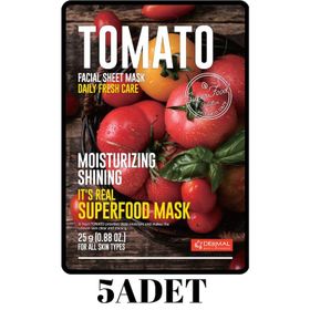 Dermal 5 Adet Domates It's Real Super Yüz Maskesi