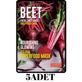 Dermal 5x25 gr Pancar It's Real Super Gıda Yüz Maskesi