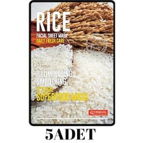 Dermal 5x25 gr Pirinç It's Real Super Gıda Yüz Maskesi