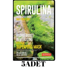 Dermal 5x25 gr Spirulina It's Real Super Gıda Yüz Maskesi