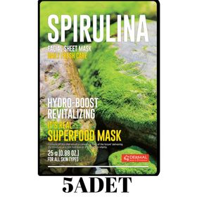 Dermal 5x25 gr Spirulina It's Real Super Gıda Yüz Maskesi