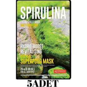 Dermal 5x25 gr Spirulina It's Real Super Gıda Yüz Maskesi