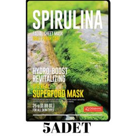 Dermal 5x25 gr Spirulina It's Real Super Gıda Yüz Maskesi