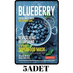 Dermal 5x25 gr Yaban Mersini It's Real Super Gıda Yüz Maskesi