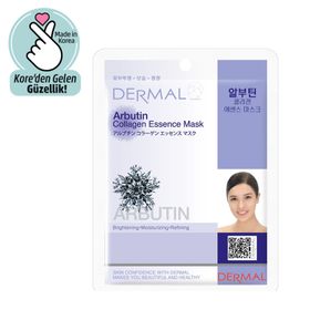Dermal Beyazlatıcı Nemlendirici Arındırıcı Arbutin 23 gr Kolajen Maske