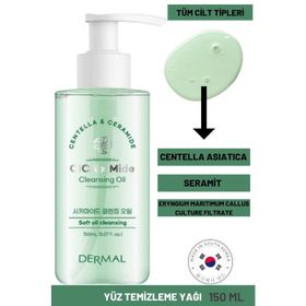 Dermal Cica x Mide Cleanser Oil 150 ml Centella Asiatica ve Seramid Özlü Temizleme Yağı