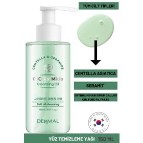 Dermal Cica x Mide Cleanser Oil 150 ml Centella Asiatica ve Seramid Özlü Temizleme Yağı