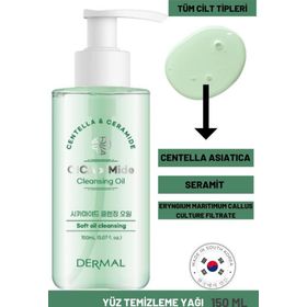Dermal Cica x Mide Cleanser Oil 150 ml Centella Asiatica ve Seramid Özlü Temizleme Yağı