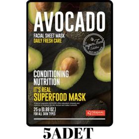 Dermal Düzenleyici ve Besleyici 5x25 gr Avokado Maskesi