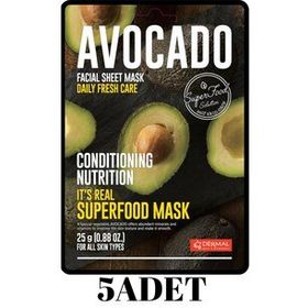 Dermal Düzenleyici ve Besleyici 5x25 gr Avokado Maskesi