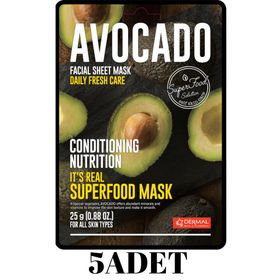 Dermal Düzenleyici ve Besleyici 5x25 gr Avokado Maskesi