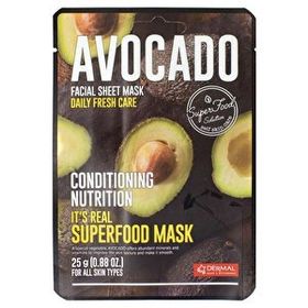 Dermal It's Real Superfood Avokado Pürüzsüzleştirici Yüz Maskesi