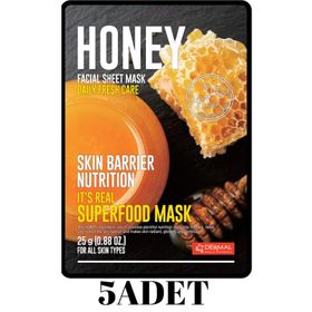 Dermal It's Real Superfood Bal 5 Adet Yüz Maskesi