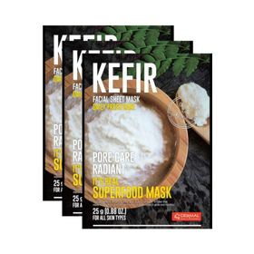 Dermal It's Real Superfood Kefir 3x25 gr Yüz Maskesi