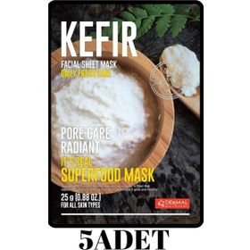 Dermal It's Real Superfood Kefir 5x25 gr Yüz Maskesi