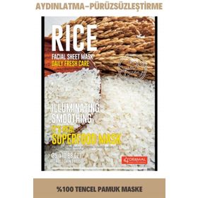 Dermal It's Real Superfood Pirinç Aydınlatıcı Yüz Maskesi