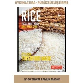 Dermal It's Real Superfood Pirinç Aydınlatıcı Yüz Maskesi