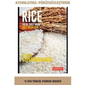 Dermal It's Real Superfood Pirinç Aydınlatıcı Yüz Maskesi