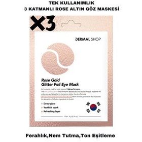 Dermal Rose Gold Glitter Foil 3x4 gr Göz Maskesi