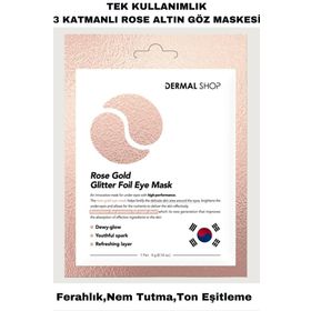 Dermal Rose Gold Glitter Foil 4 gr Göz Maskesi