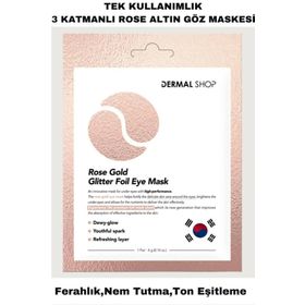 Dermal Rose Gold Glitter Foil 4 gr Göz Maskesi