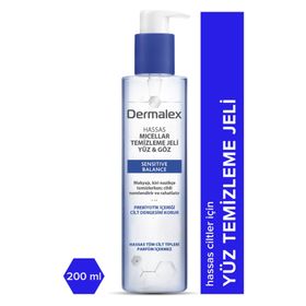 Dermalex Sensitive Balance Micellar 200 ml Yüz ve Göz Çevresi Temizleme Jeli