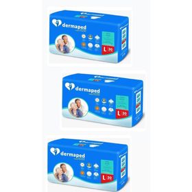 Dermaped Belbantlı Large 3x30 Adet Hasta Bezi