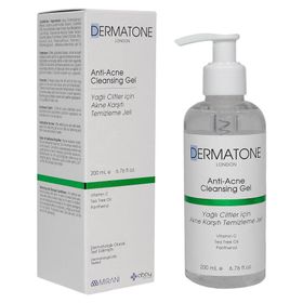 Dermatone Anti-Acne Cleansing Gel 200 ml Yağlı Ciltler İçin Akne Karşıtı Temizleme Jeli