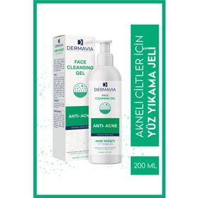 Dermavia Akne Karşıtı 200 ml Yüz Yıkama Jeli