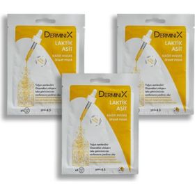 Derminix 3 Adet Laktik Asit Kağıt Maske