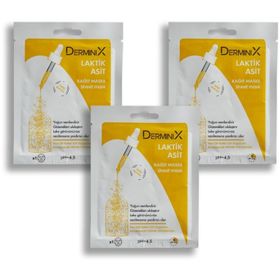 Derminix 3 Adet Laktik Asit Kağıt Maske
