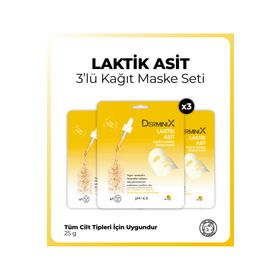 Derminix 3 Adet Laktik Asit Kağıt Maske
