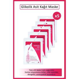 Derminix 5 Adet Glikolik Asit Kağıt Maske