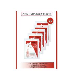 Derminix AHA BHA Canlandırıcı ve Arındırıcı Yüz Kağıt Maske