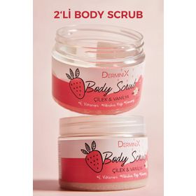 Derminix Çilekli ve Vanilyalı 2x300 ml Vücut Peelingi