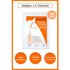 Derminix Kolajen C Vitamini Kağıt Maske