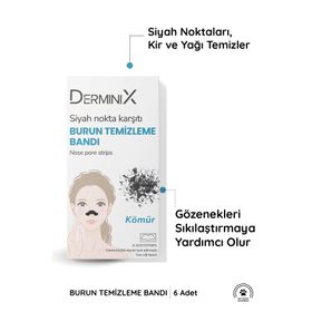 Derminix Kömürlü Siyah Nokta Karşıtı Burun Temizleme Bandı