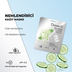 Derminix Salatalık Özü Nemlendirici Kağıt Maske